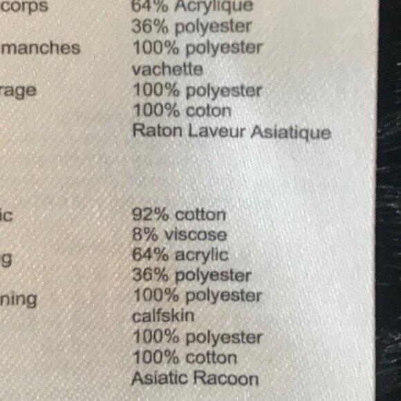 Maje Black Fur trimmed Hood & Faux Fur Lining Coat With Silver Zippers Size S - Picture 8 of 8